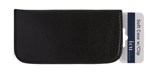 Accessories Soft Eyeglass Case with Clip Accessory ICU Eyecare