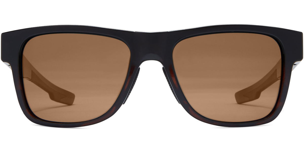 Cover - Shiny Black Tortoise Fade/Brown Lens - Polarized Sunglasses