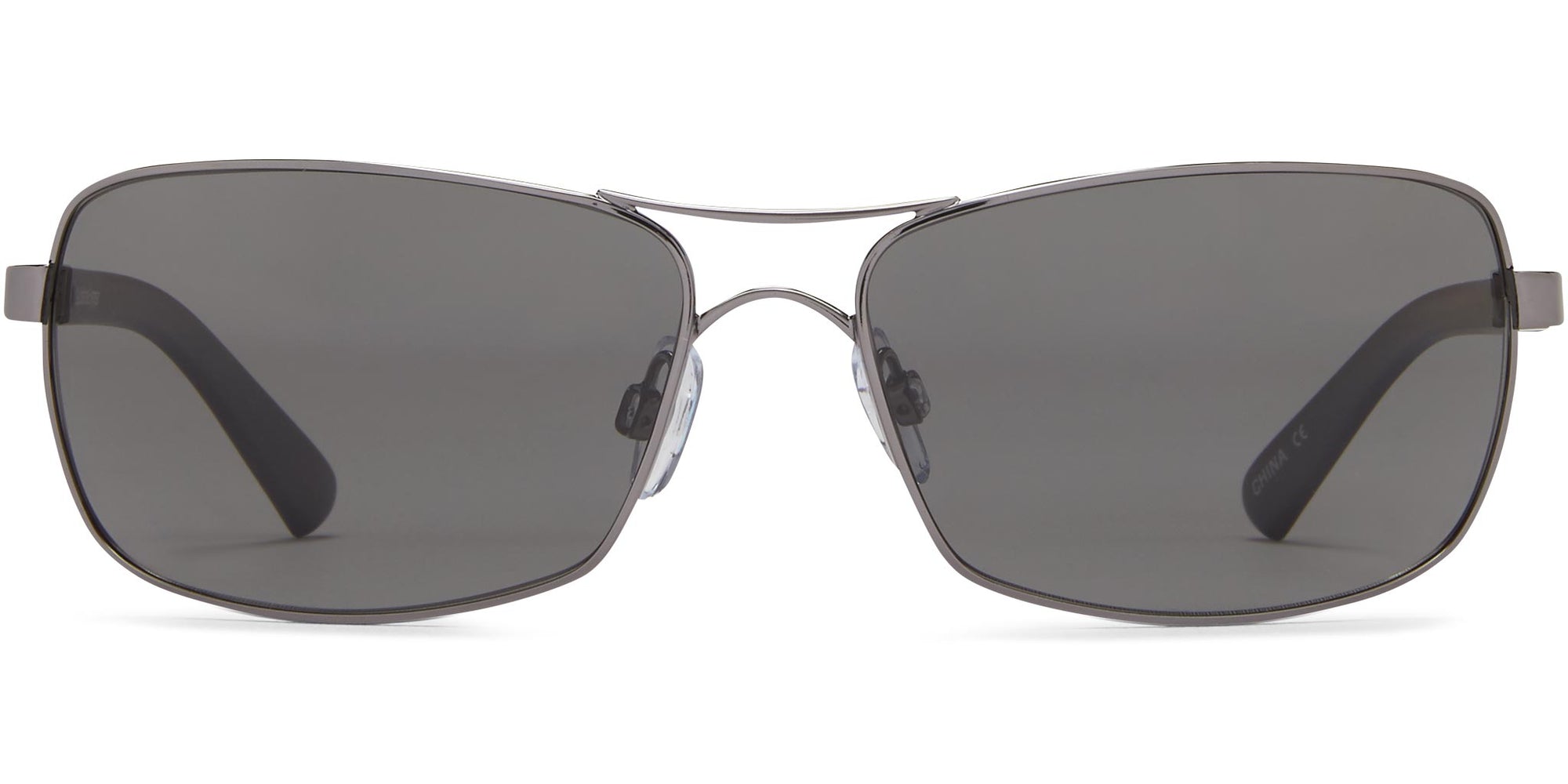 Captain - Shiny Gunmetal/Gray Lens - Polarized Sunglasses