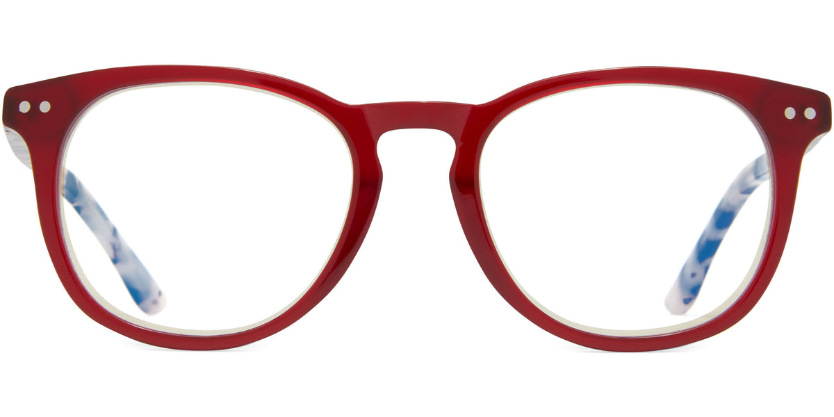 Signature Collection Readers - Brooke - Red/Tortoise / 1.25 - Blue Light Filtering Readers