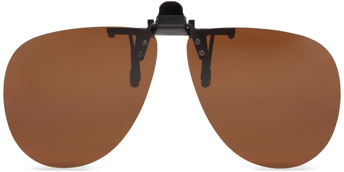 Clip-&amp;-Flip Aviator - Brown Lens - Polarized Sunglasses
