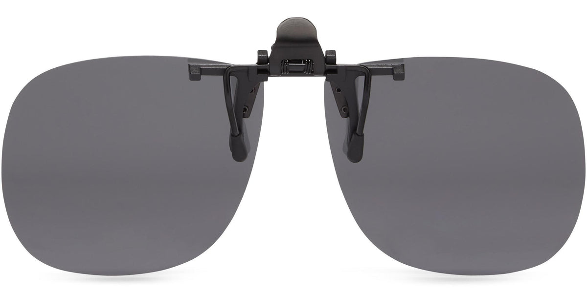 Clip-&amp;-Flip Square - Gray Lens - Polarized Sunglasses