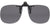 Clip-&-Flip Square - Gray Lens - Polarized Sunglasses