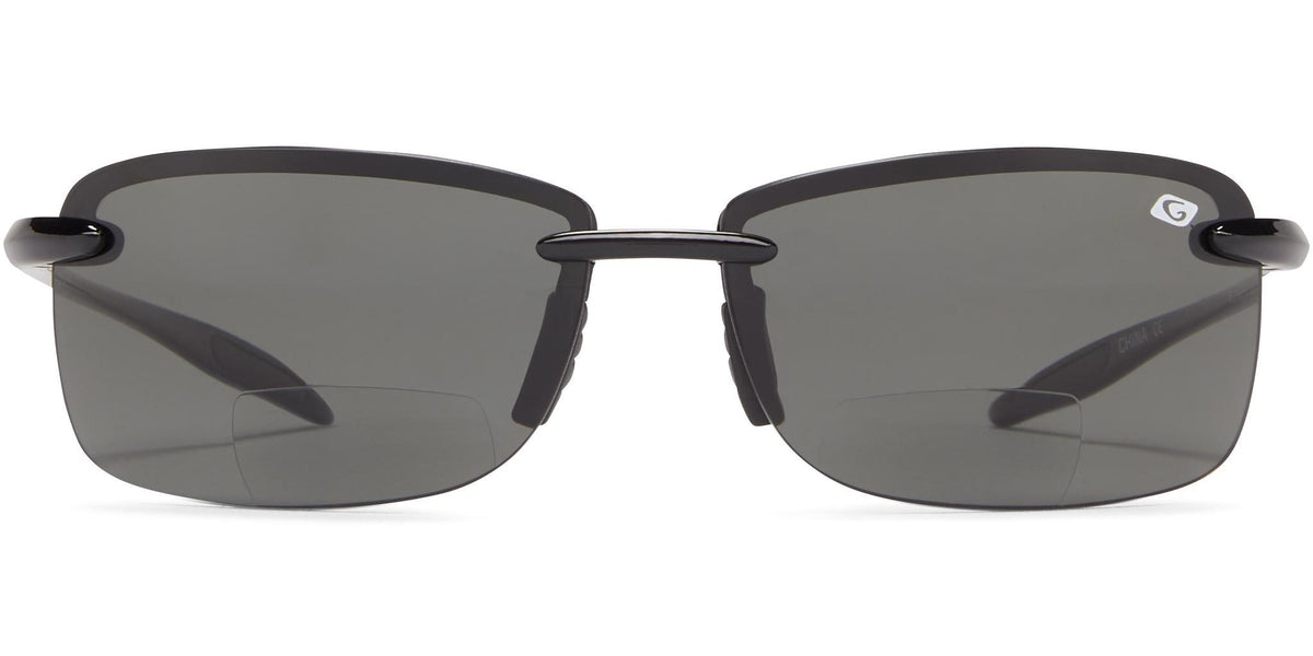 Del Mar Bifocal - Shiny Black/Gray Lens / 1.5 - Polarized Sunglasses