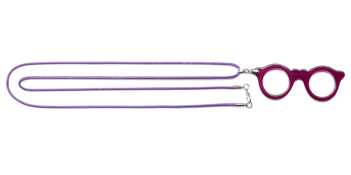 Eyeglass Charm Pendant - Purple - Accessory