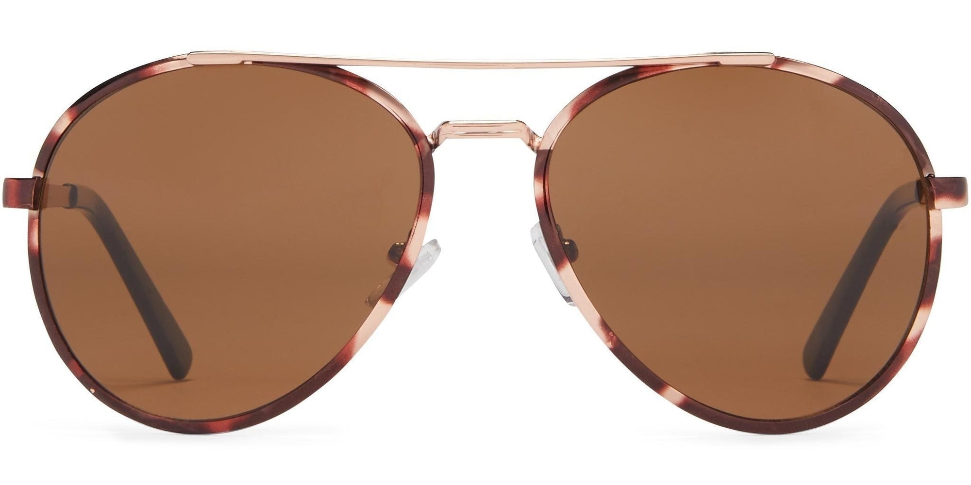 Marbella - Tortoise/Gold Metal/Brown Lens - Sunglasses
