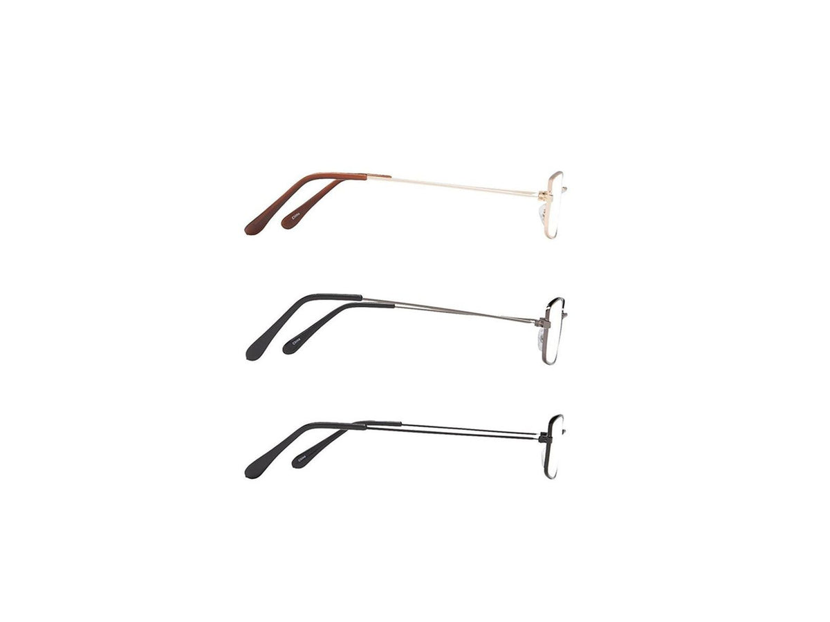 3-Pack Reading Glasses Metal