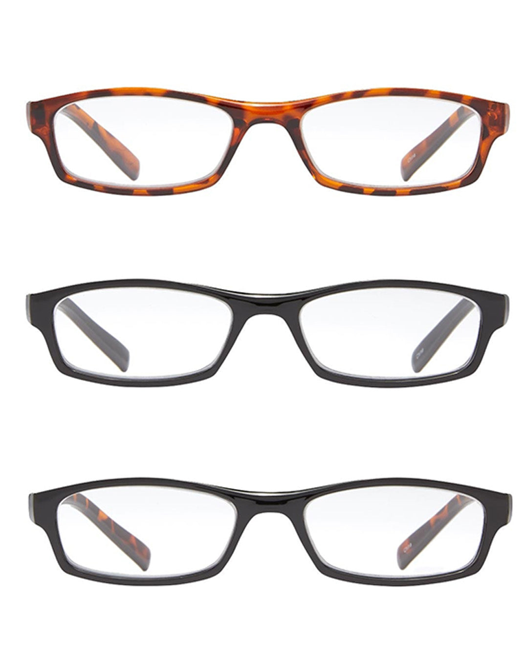3-Pack Reading Glasses Tortoise/Black
