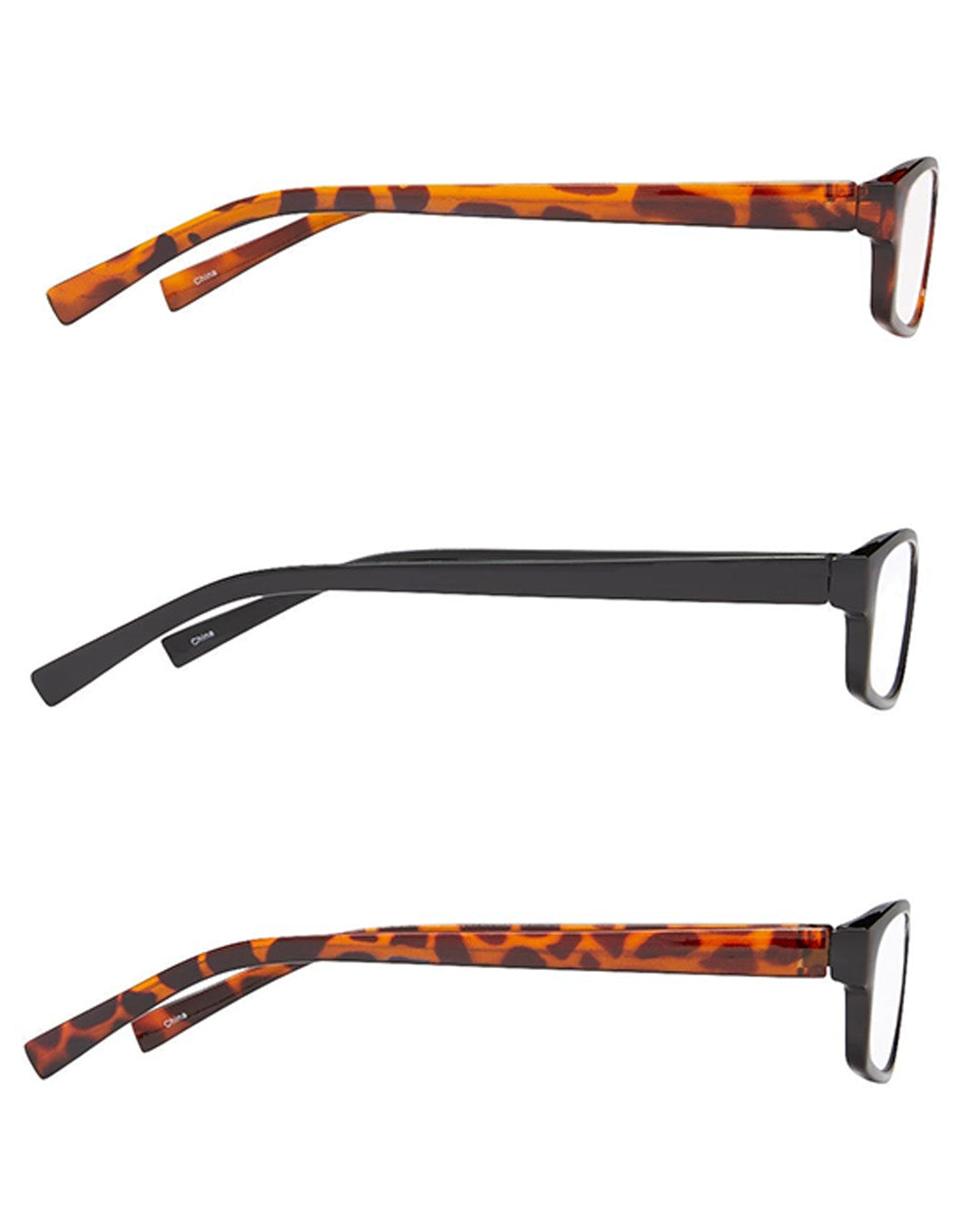 3-Pack Reading Glasses Tortoise/Black