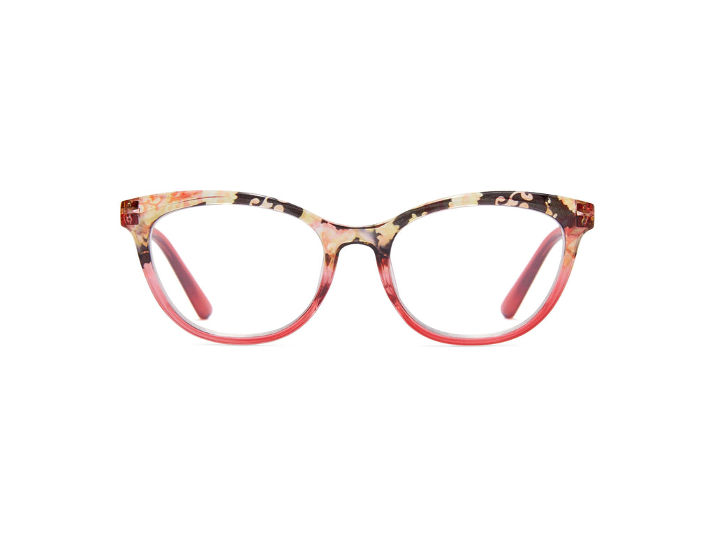Paisley - Raseberry Floral Print / 1.25 - Reading Glasses
