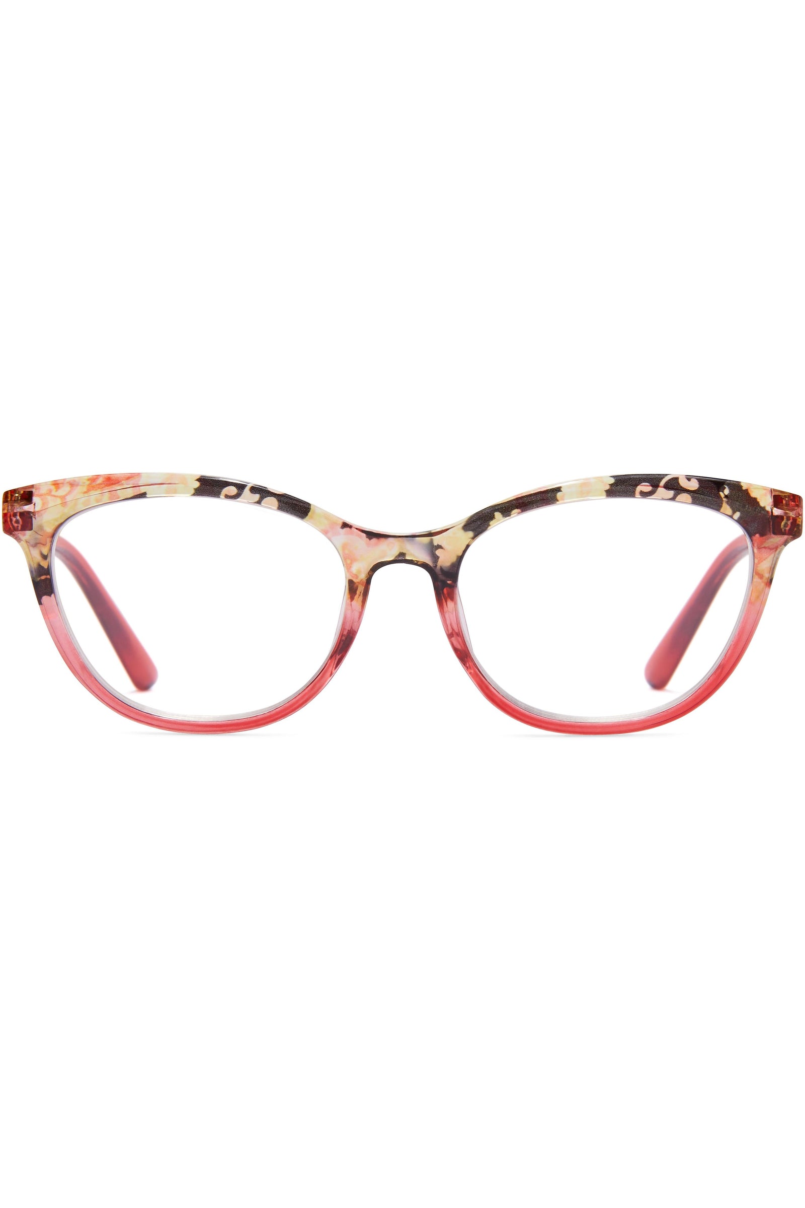 Paisley - Raseberry Floral Print / 1.25 - Reading Glasses