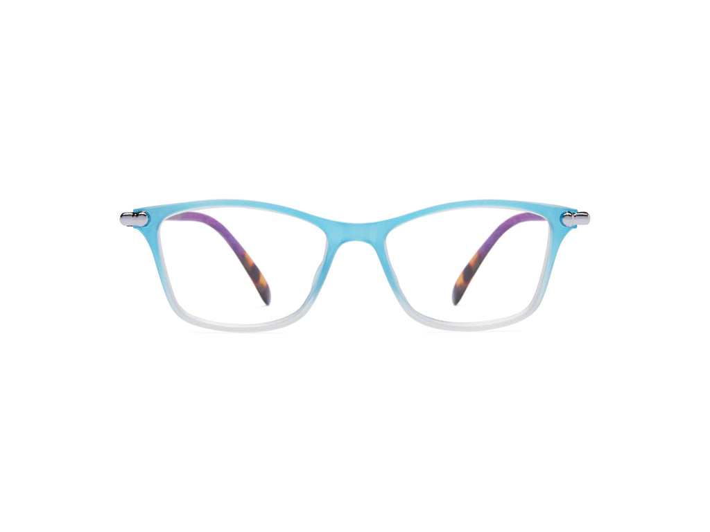 Cecilia - Aqua_Purple / 1.25 - Blue Light Filtering Readers