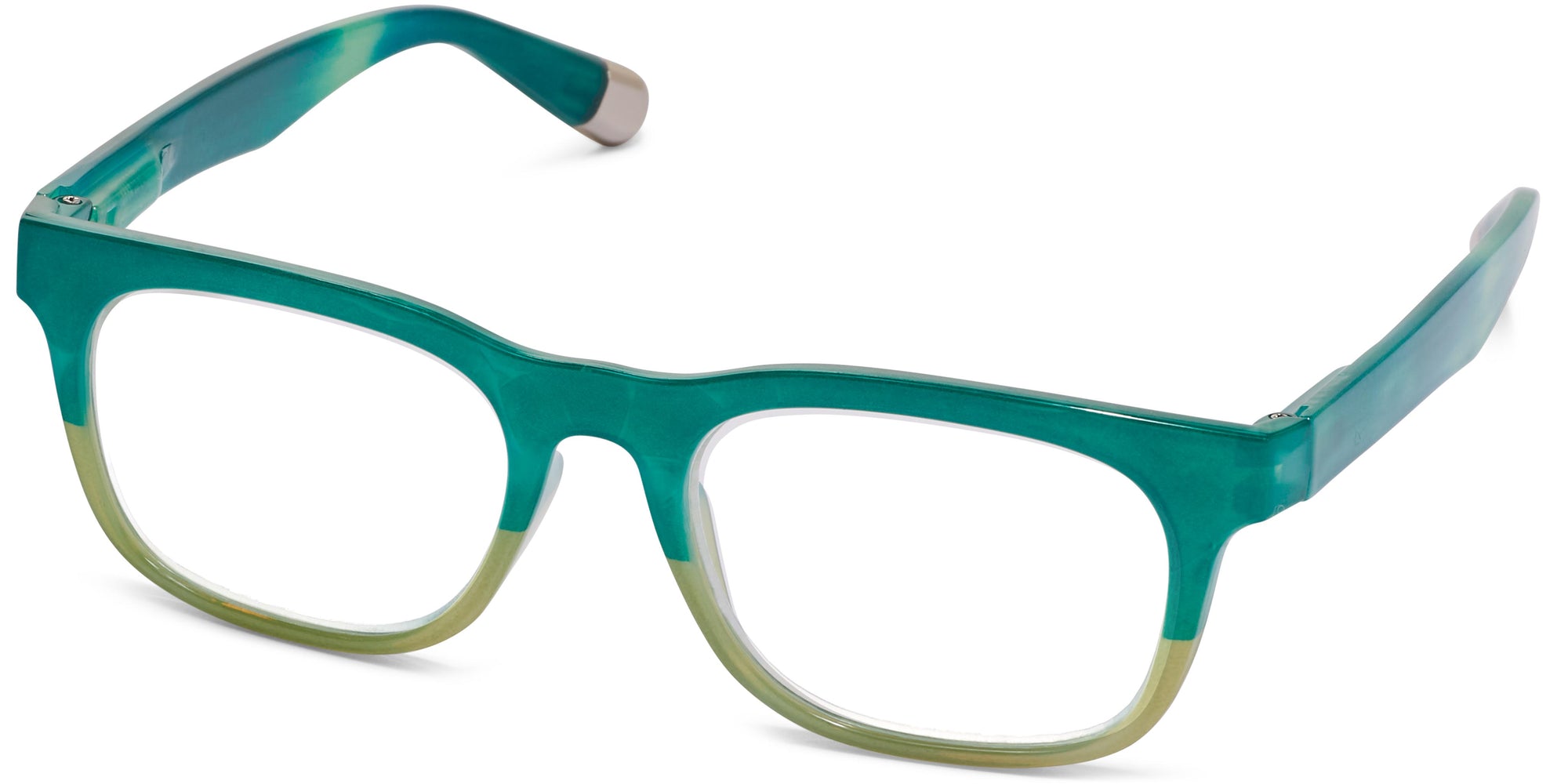 Evie - 2-Tone_Green / 1.25 - Reading Glasses
