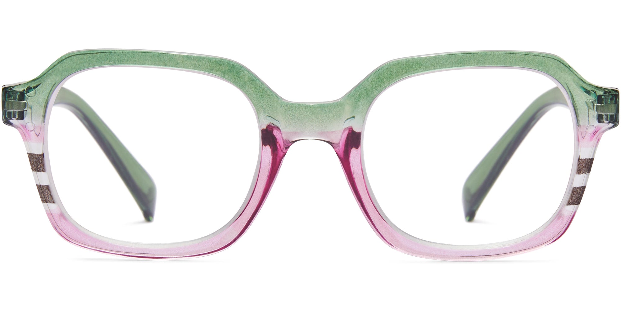 Kate - Green_Pink / 1.25 - Reading Glasses