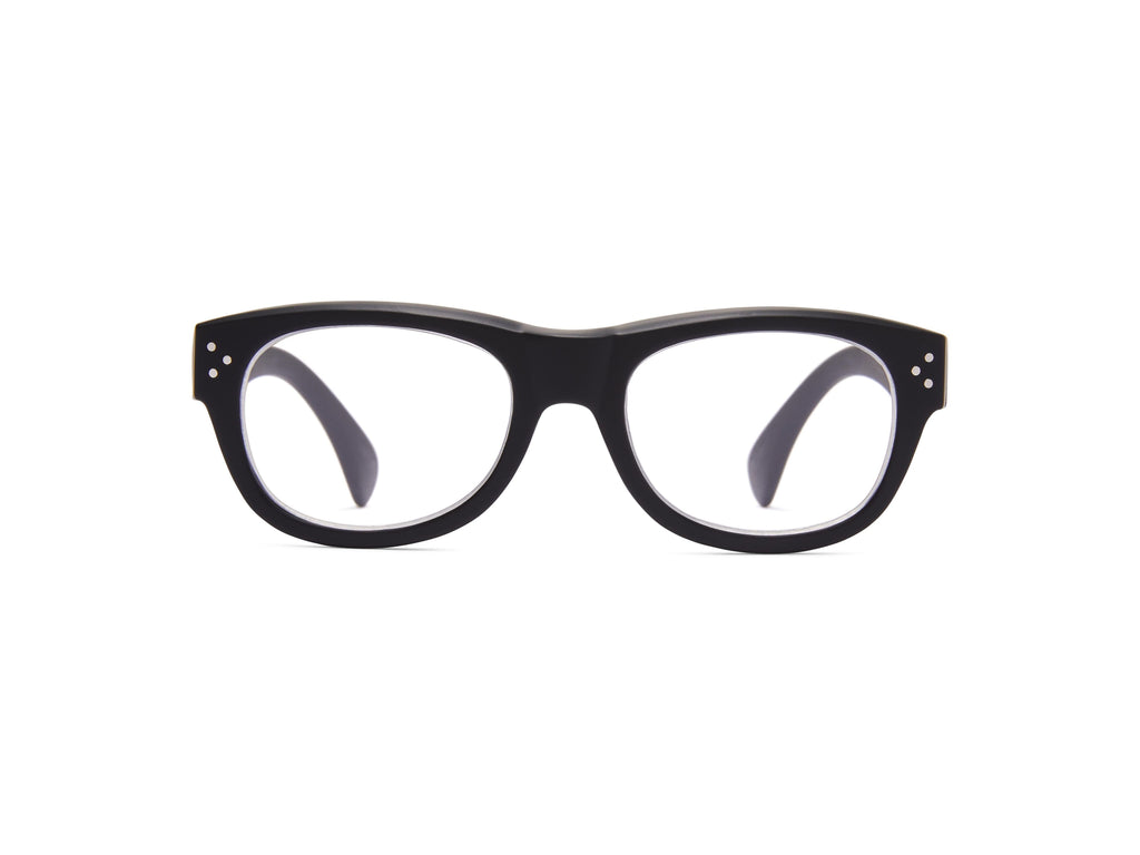 Milan - Black / 1.25 - Blue Light Filtering Readers