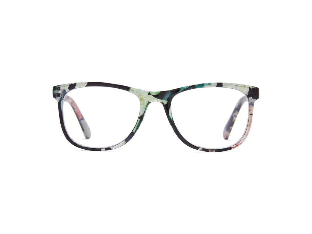 Christine - Black_Floral / 1.25 - Reading Glasses