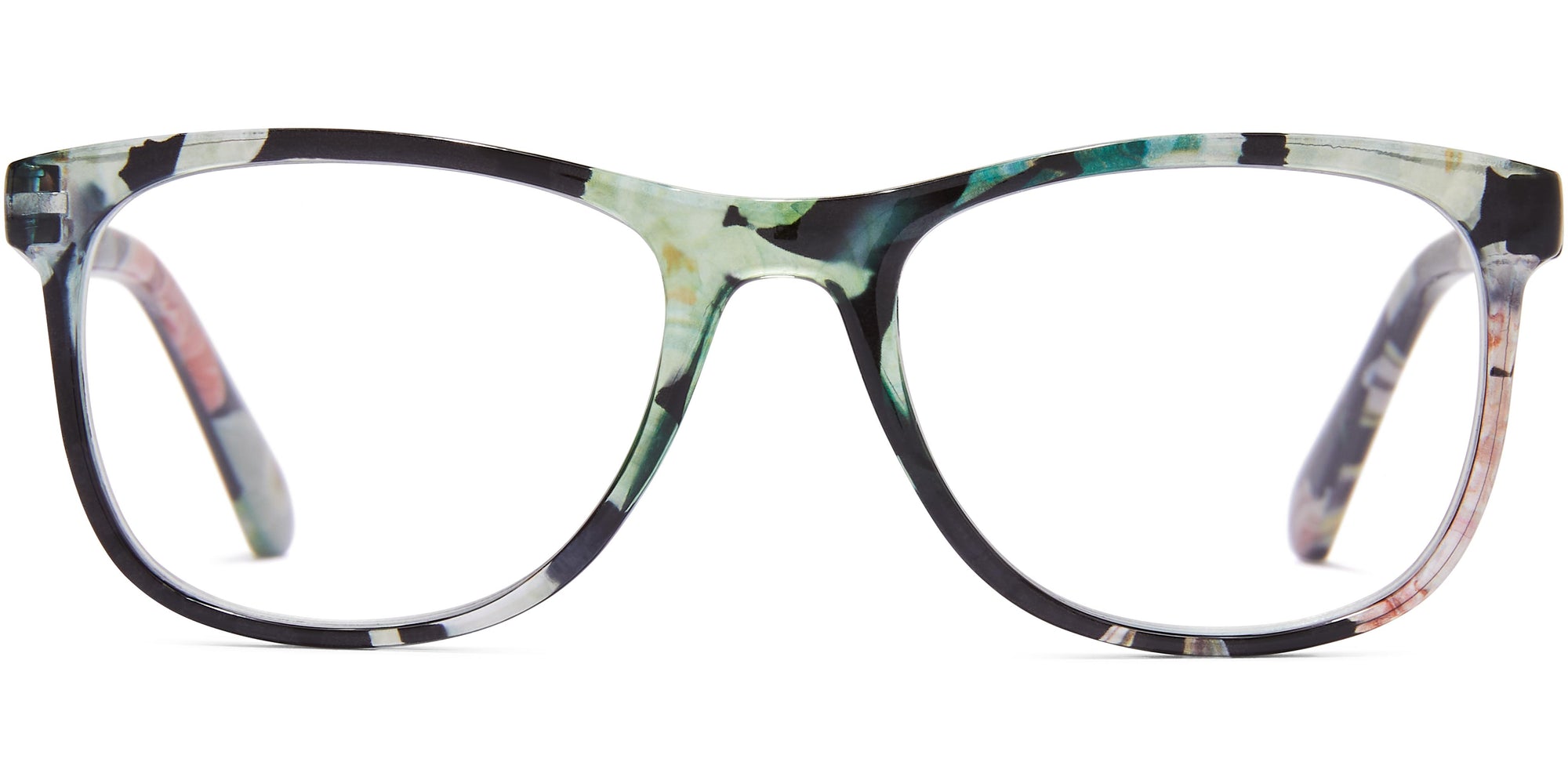 Christine - Black_Floral / 1.25 - Reading Glasses