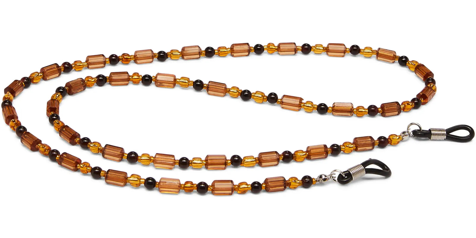 Brown Beaded Eyeglass Leash - Accessory