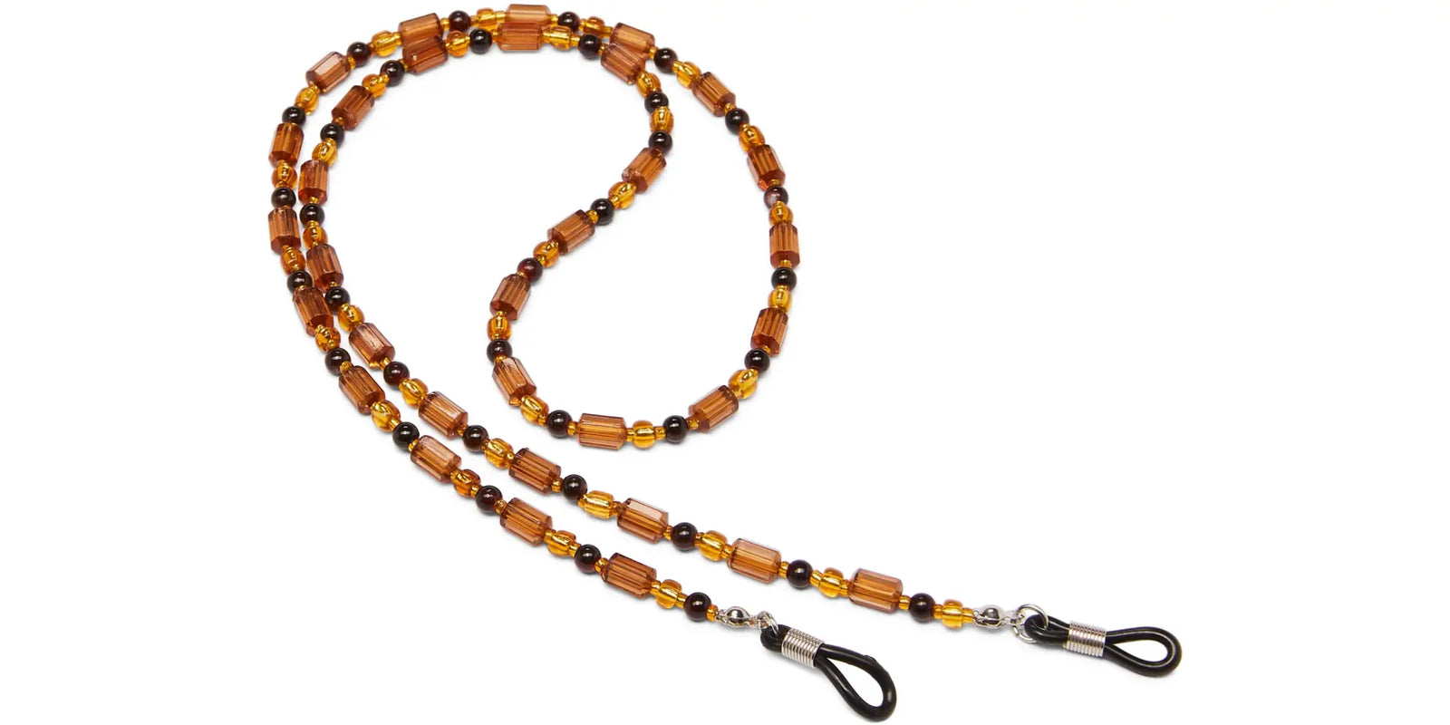 Brown Beaded Eyeglass Leash - Accessory