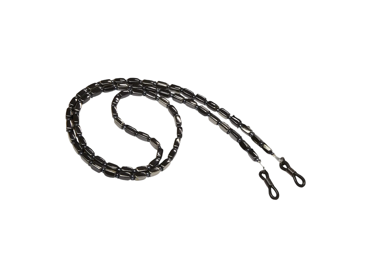 Black Beaded Eyeglass Leash - Accessory