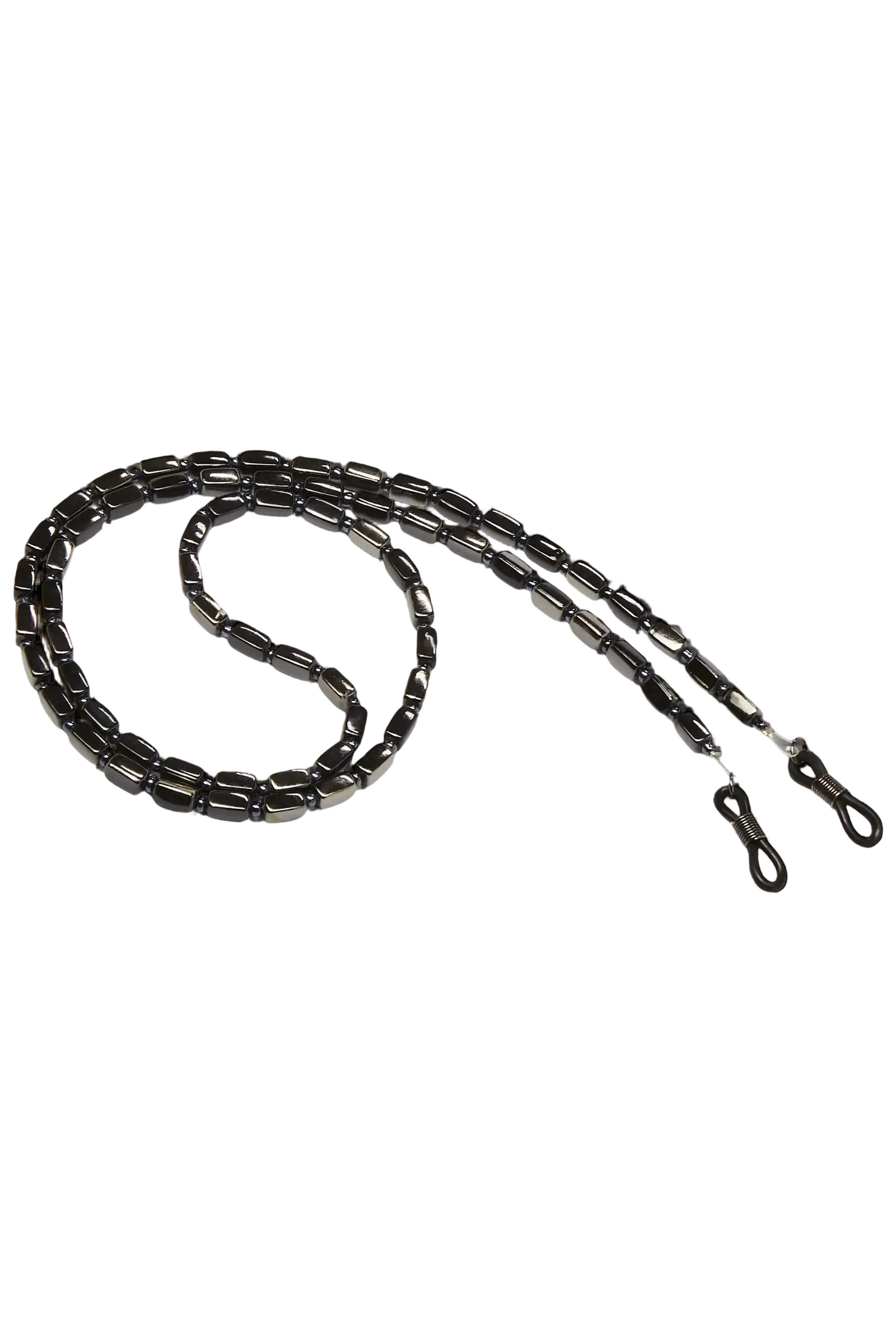 Black Beaded Eyeglass Leash - Accessory