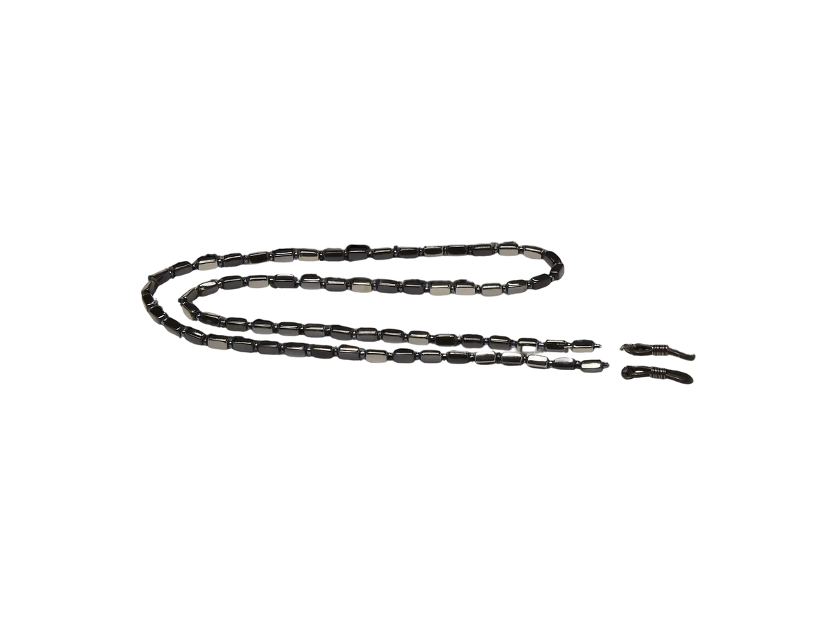 Black Beaded Eyeglass Leash - Accessory