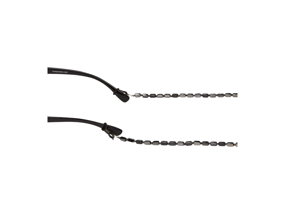 Black Beaded Eyeglass Leash - Accessory