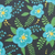 Teal/Floral Pattern / 1.5