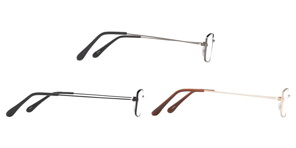 3-Pack Reading Glasses: Black/Gold/Gunmetal - Reading Glasses