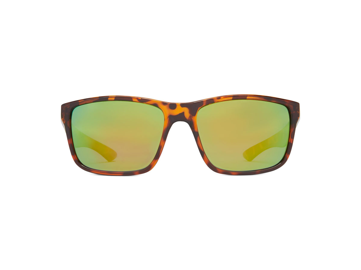 Cabana - Shiny Tortoise/Brown Lens/Green Mirror - Polarized Sunglasses