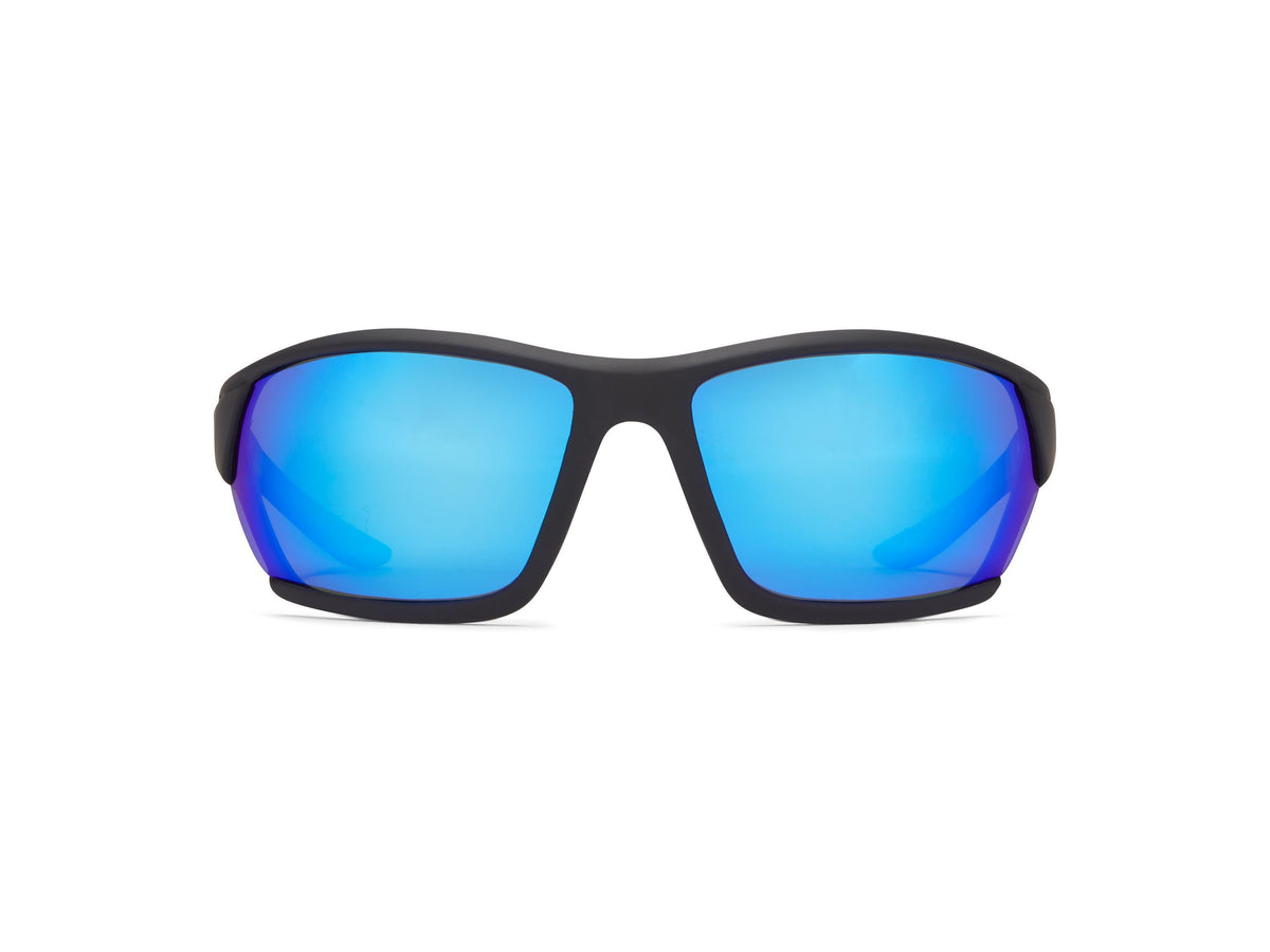 Breeze - Matte Black/Gray Lens/Blue Mirror - Polarized Sunglasses