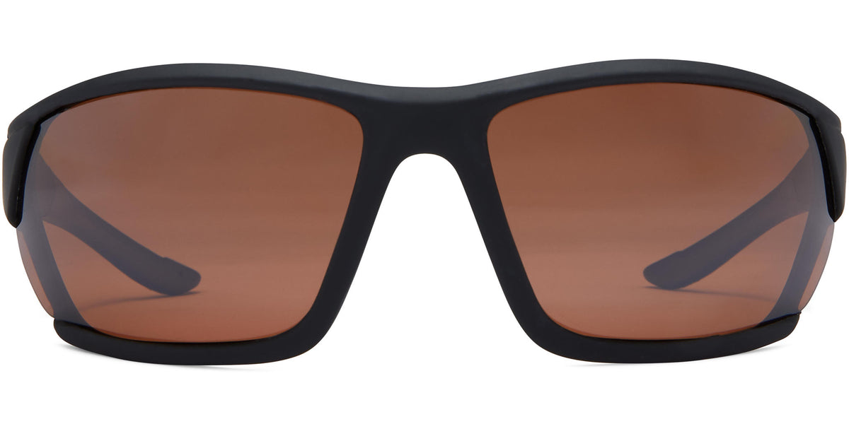 Breeze - Matte Black/Copper Lens/Silver Flash Mirror - Polarized Sunglasses