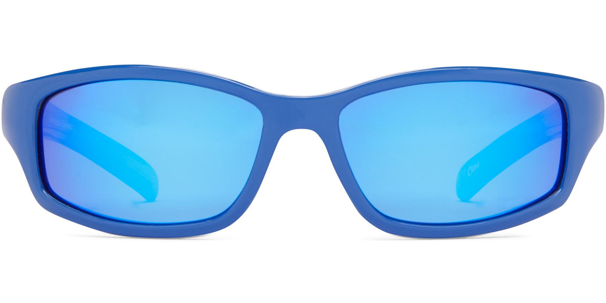 Bluegill Kids Polarized - Shiny Blue/Blue Mirror - Polarized Sunglasses