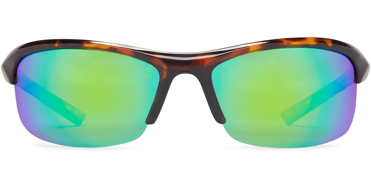 Tern - Shiny Tortoise/Brown Lens/Green Mirror - Polarized Sunglasses