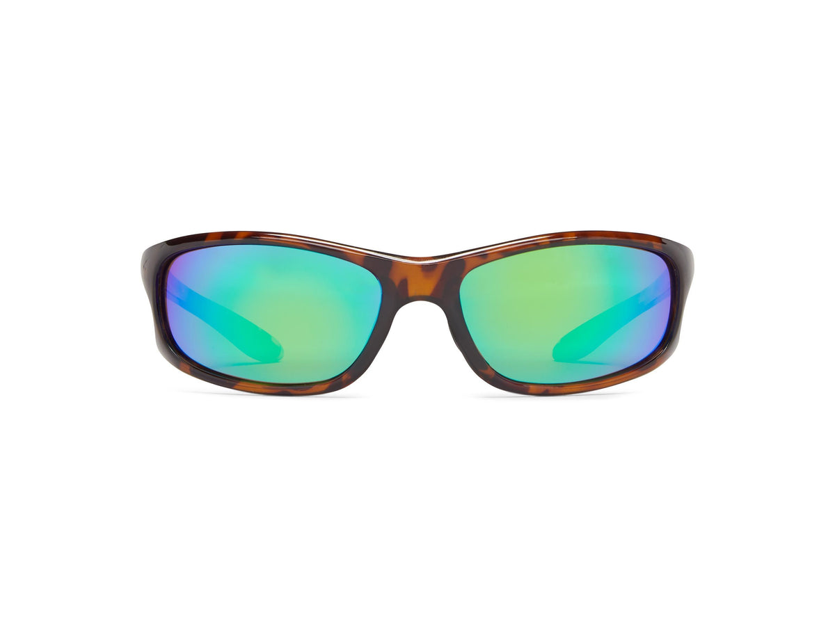 Riptide - Shiny Tortoise/Brown Lens/Green Mirror - Polarized Sunglasses