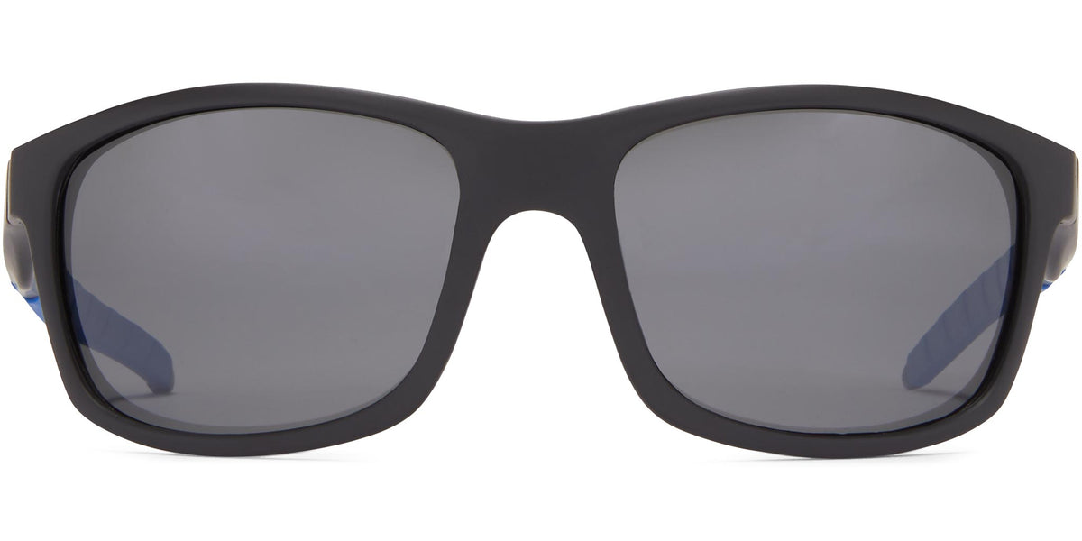Buoy - Matte Black/Gray Lens/Silver Flash Mirror - Polarized Sunglasses