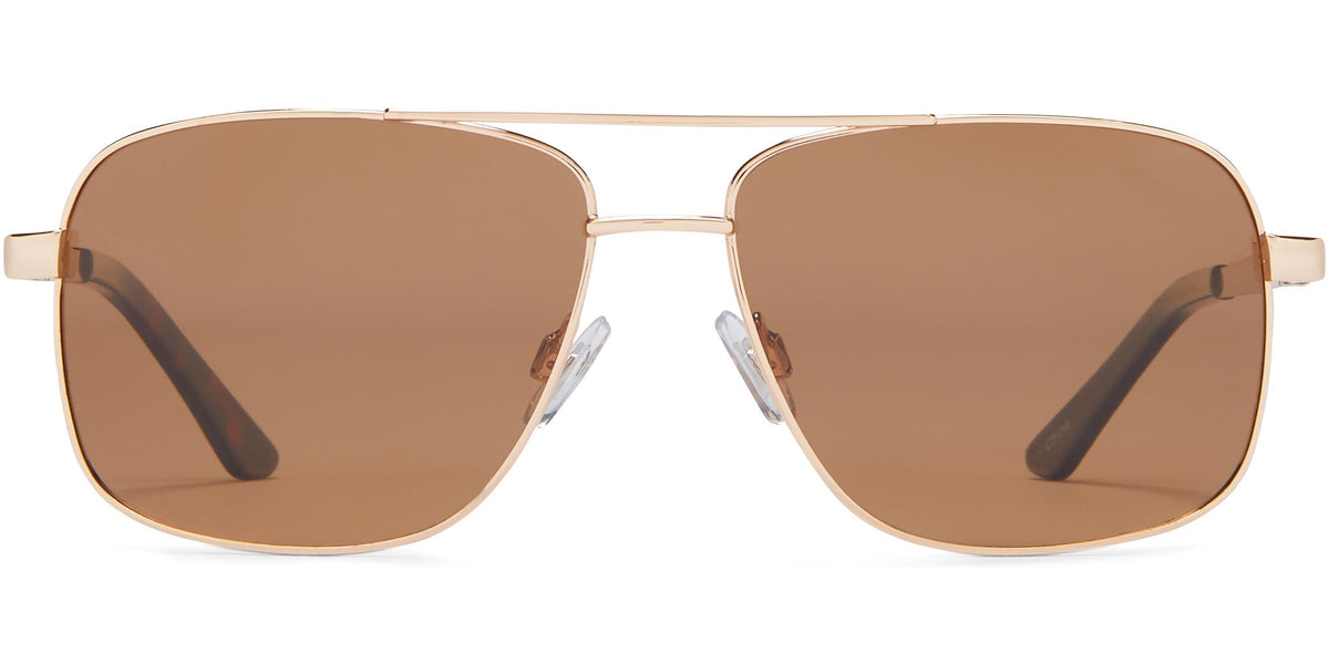 Skipper - Gold Metal/Brown Lens - Polarized Sunglasses