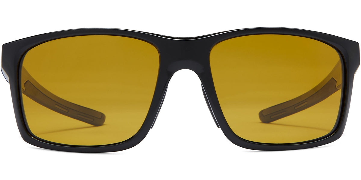 Pargo - Shiny Black/Amber Lens - Polarized Sunglasses