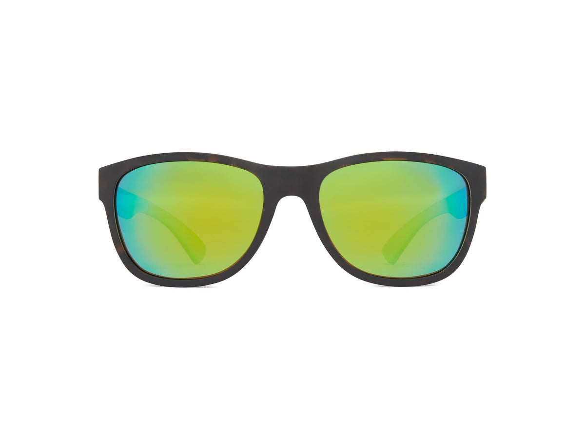 Arc - Matte Tortoise/Brown Lens/Green Mirror - Polarized Sunglasses