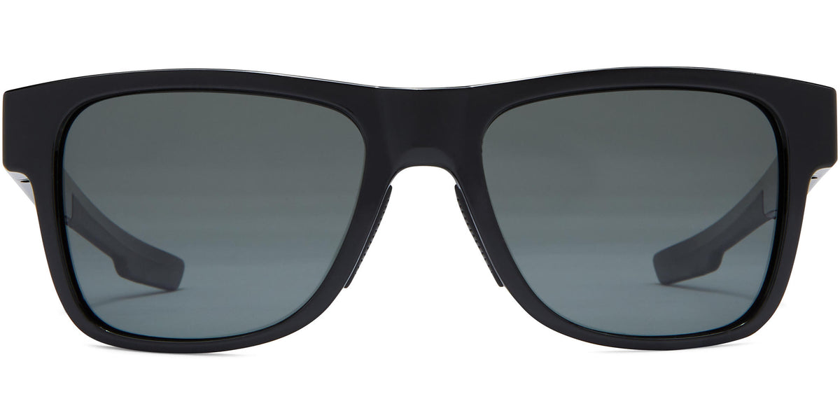 Cover - Shiny Black/Gray Lens - Polarized Sunglasses