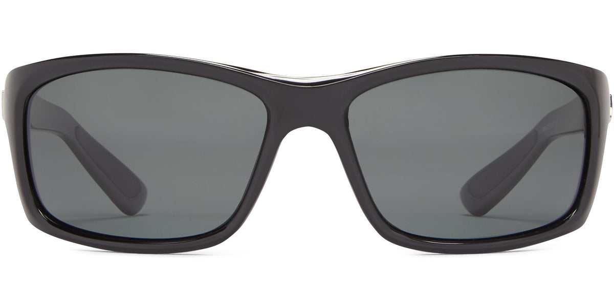 Surface - Shiny Black/Gray Lens - Polarized Sunglasses