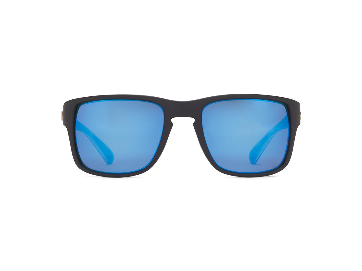 Jetty - Matte Black/Gray Lens/Blue Mirror - Polarized Sunglasses