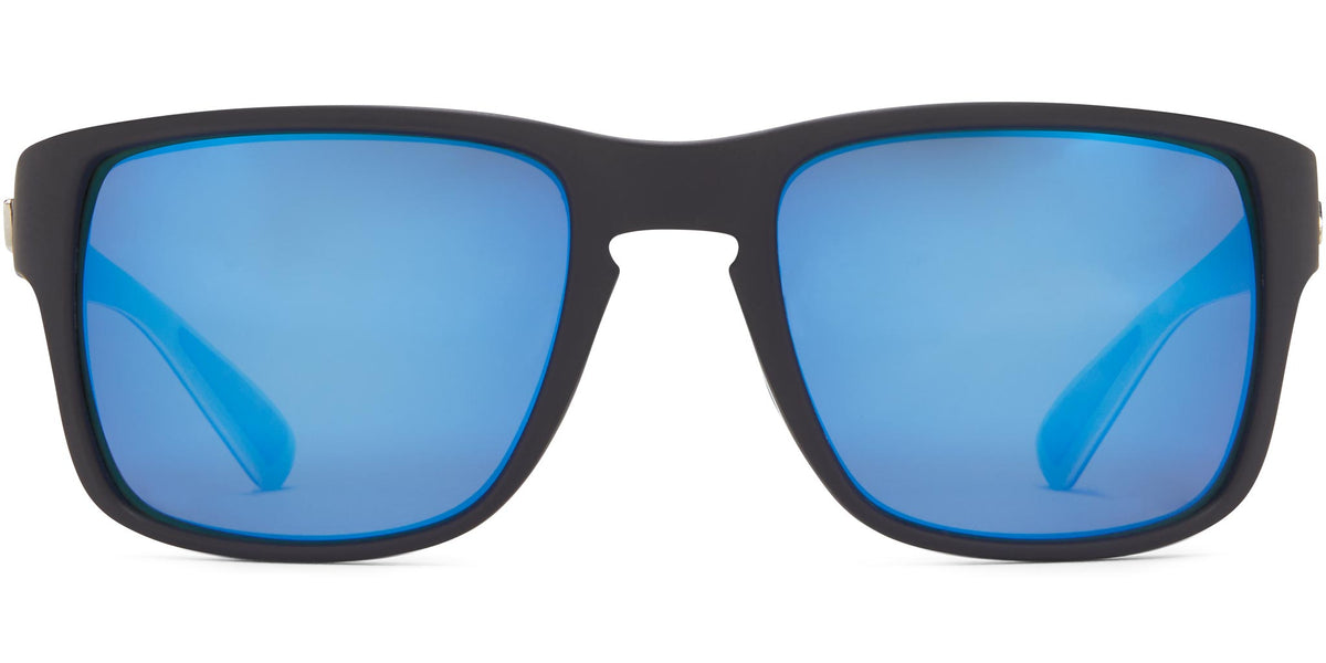 Jetty - Matte Black/Gray Lens/Blue Mirror - Polarized Sunglasses