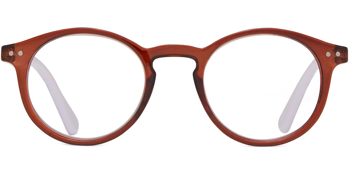 Harper - Brown/Purple / 1.25 - Reading Glasses
