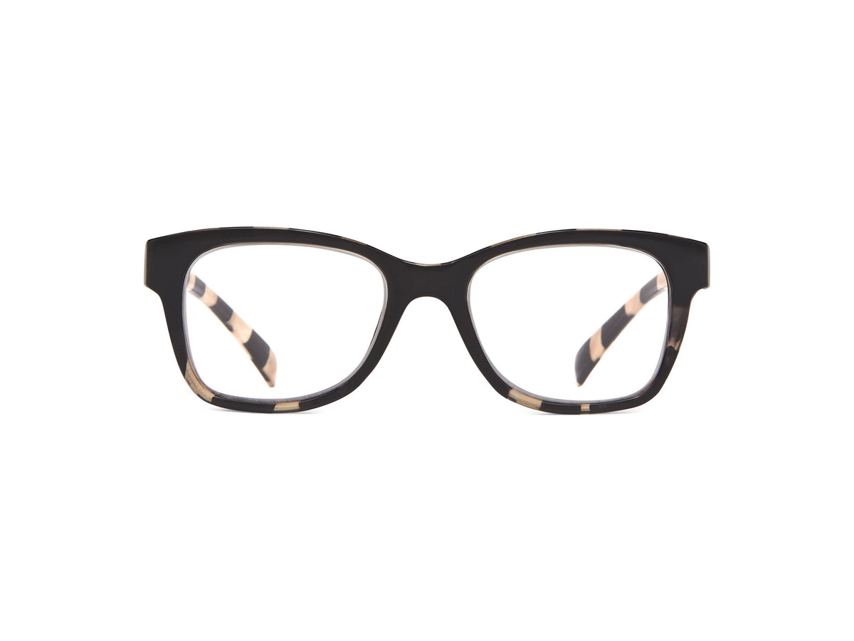 Sasha - Black/Zebra / 1.25 - Reading Glasses