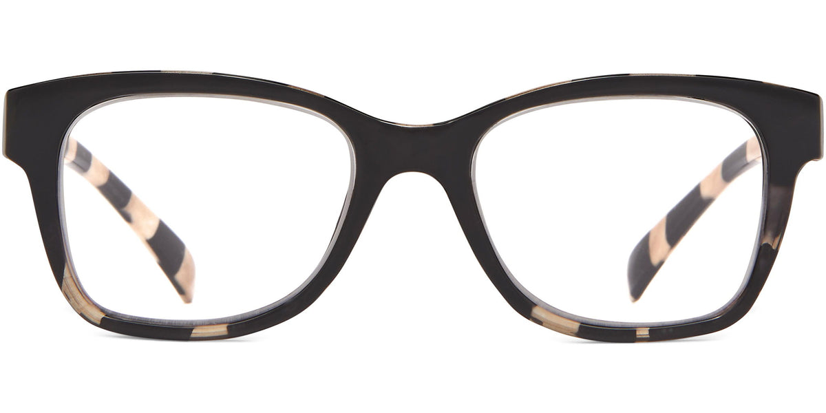 Sasha - Black/Zebra / 1.25 - Reading Glasses