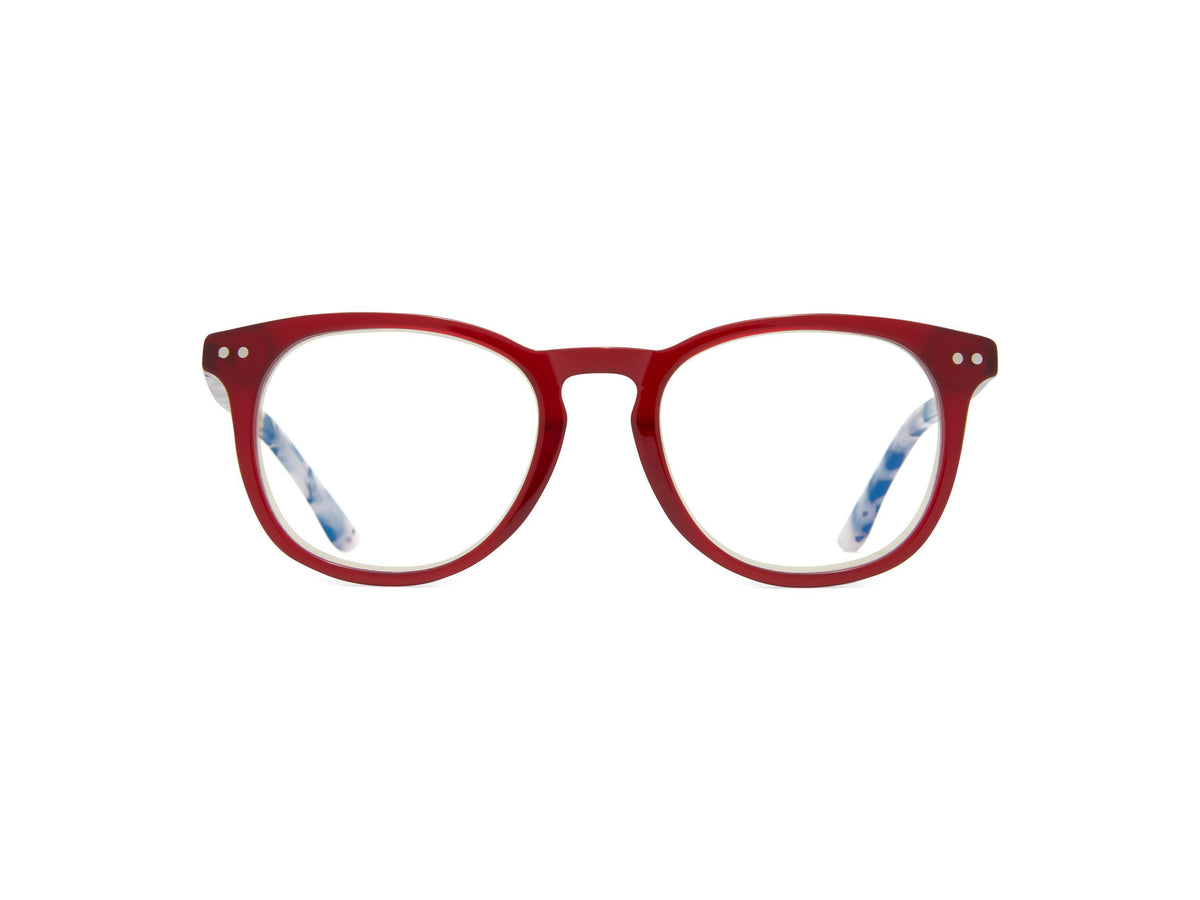 Signature Collection Readers - Brooke - Red/Tortoise / 1.25 - Blue Light Filtering Readers