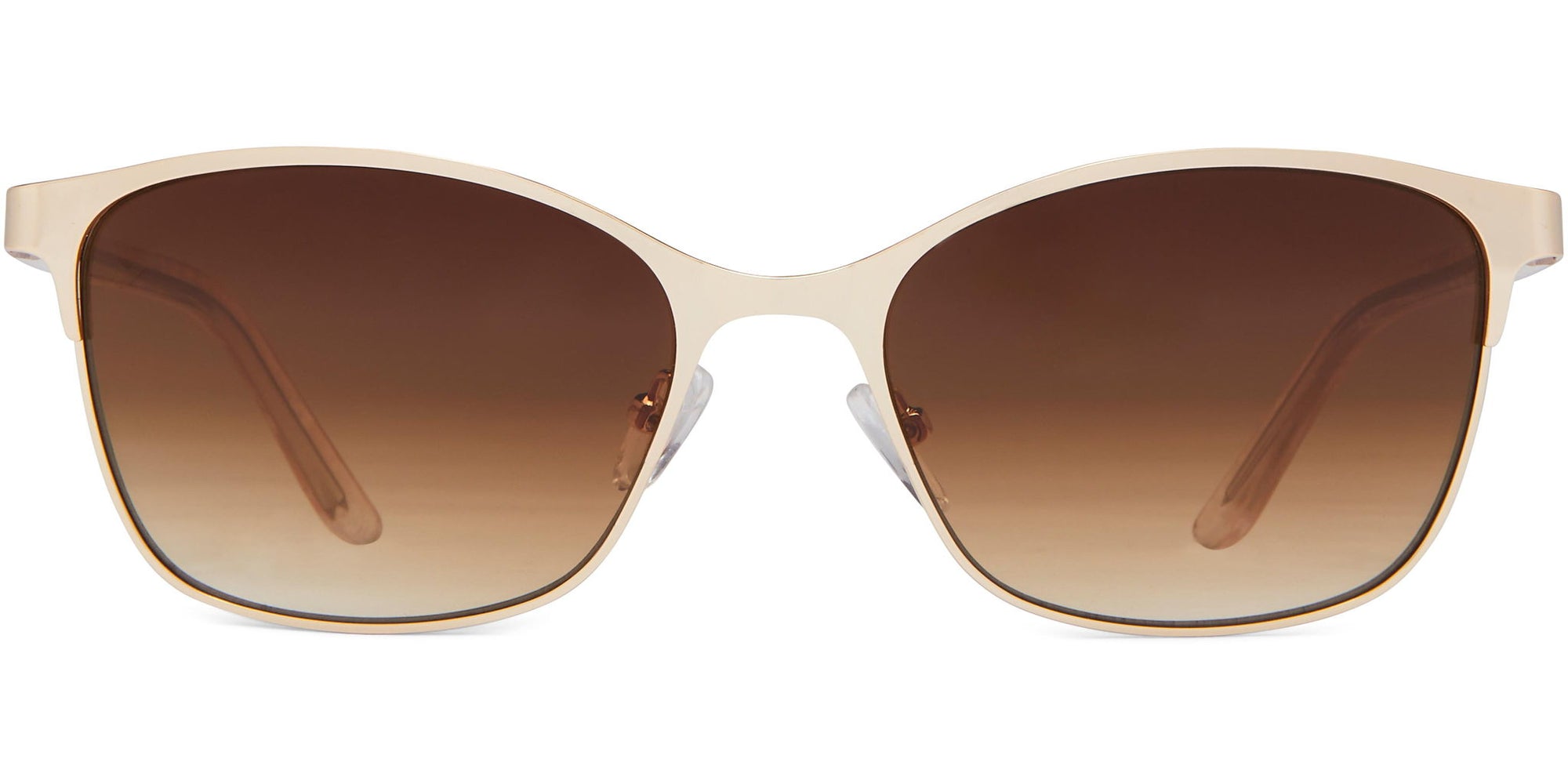 Chloe - Gold Metal/Brown Lens - Sunglasses