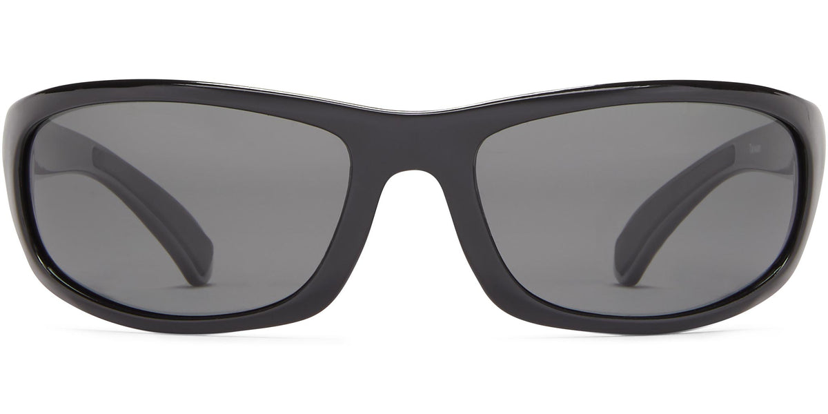 Permit - Shiny Black/Gray Lens - Polarized Sunglasses