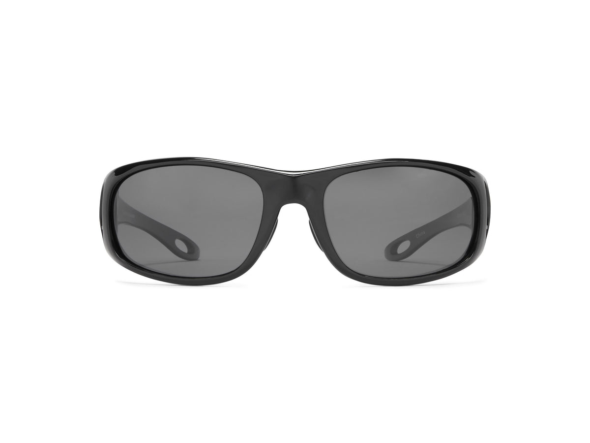 Grander - Shiny Black/Gray Lens - Polarized Sunglasses